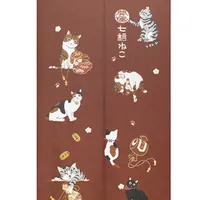 Japanese Style Lucky Beckoning Cat Noren Curtain