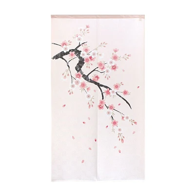 Japanese Style Pale Cherry Blossom Noren Curtain