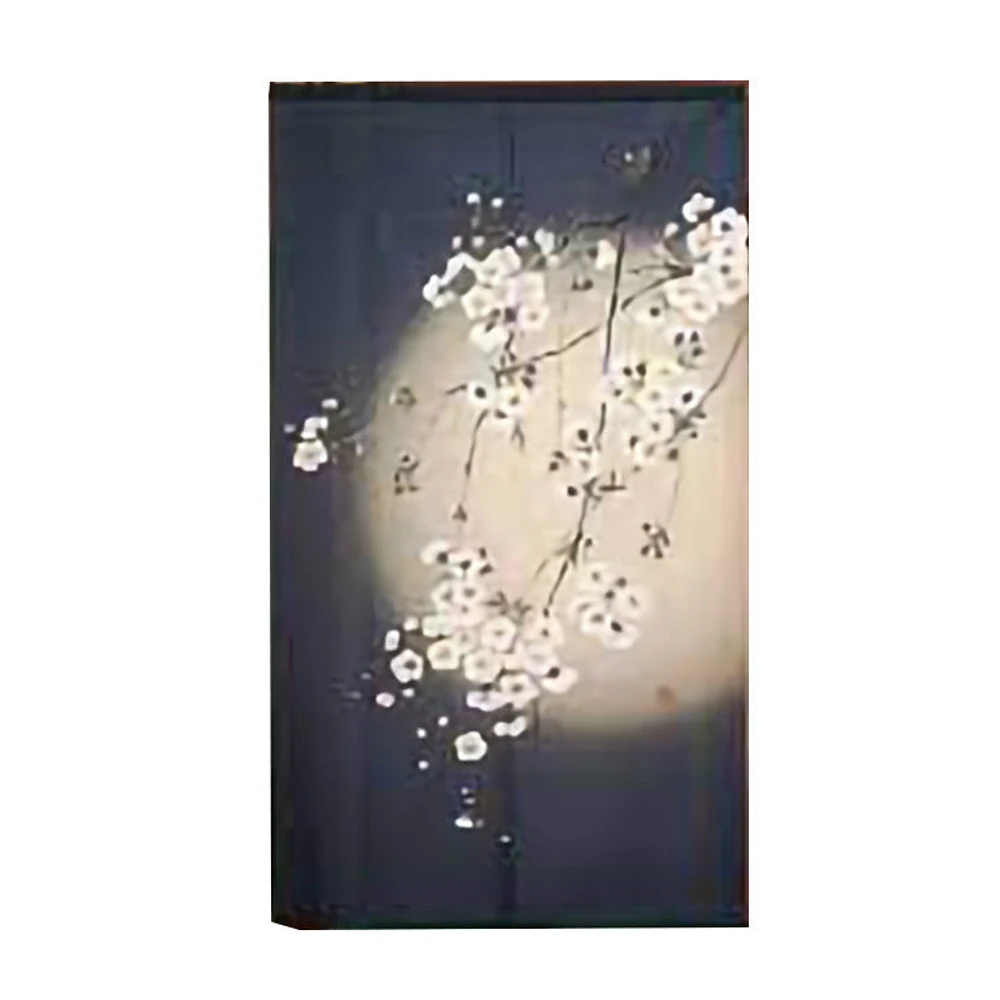 Japanese Style Cherry Blossom at Night Noren Curtain