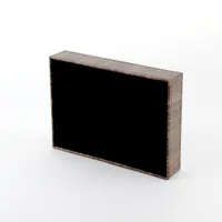 Faux Leather Woodgrain Desk Organizer (M)