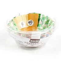 Disposable Paper Food Cups (Size 6*Microwavable/Clip Art/GR/d.8x3.5cm (40pcs))