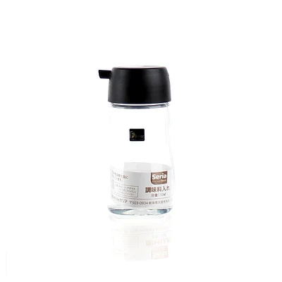 Bottle (Glass/f/Soy Sauce/CL/BK/5.3x5.3x10.5cm / 110mL)