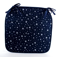 Cushion (Chair/Square*Stars/BK*GY*BL/37x37cm)