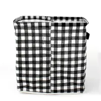 Checkered Foldable Tall Storage Bag