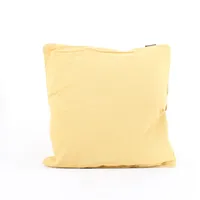 Yellow Cushion Throw Pillow Cover with Piping (45x45cm)