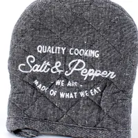 "Salt & Pepper" Oven Mitt (Charcoal Grey)