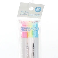 Highlighter Pen (Fluorescence*Double-Ended/3xCol/15.2cm (3pcs))