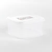 Plastic Food Container (Microwavable/Square/CL/14.2x12.6x7cm / 900mL)