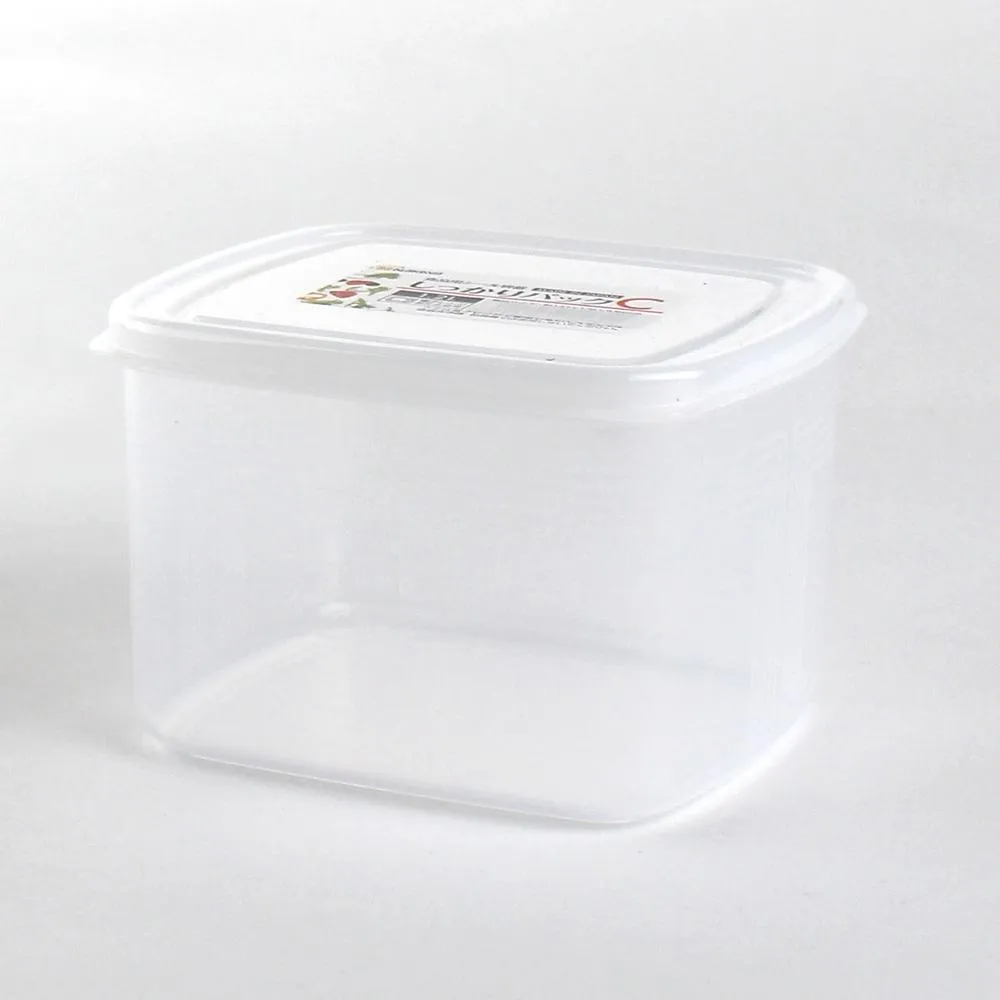 Plastic Food Container (Microwavable/Round/CL/14.2x12.6x9.3cm / 1.2L)