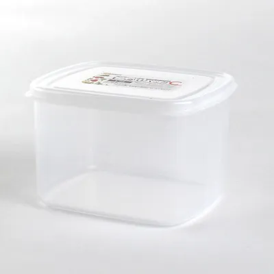 Plastic Food Container (Microwavable/Round/CL/14.2x12.6x9.3cm / 1.2L)