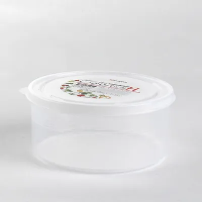 Plastic Container - 800mL (PP/Cylinder/CL/d.14.5x6.7cm / 800mL)