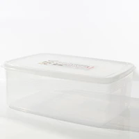 Plastic Food Container (Microwavable/Rect/CL/24.1x17.6x9.1cm / 3L)