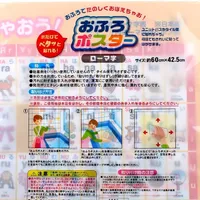 Kokubo Bathroom Poster (Water Proof/Romaji/60x42.5cm) - Individual Package