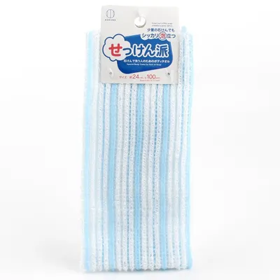 Kokubo Exfoliating Towel (Foaming/Body/WT/BL/24x100cm) - Individual Package