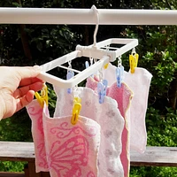 Kokubo Laundry Drying Hanger (Foldable*w/8 Clothespins/Rect) - Case of 10