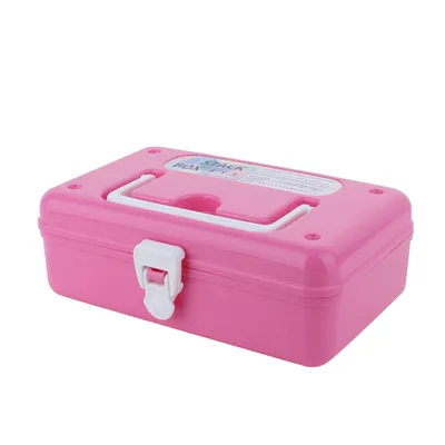 Kokubo Stackable Storage Box with Lid (Pink)