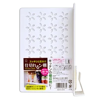 Kokubo Shelf Divider (Cabinet 1-1.8cm/Flower/WT/12x19cm) - Individual Package