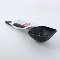 Kokubo Chef's Black Nylon Scoop Colander - Individual Package