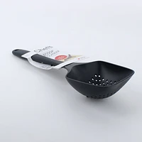 Kokubo Chef's Black Nylon Scoop Colander - Individual Package