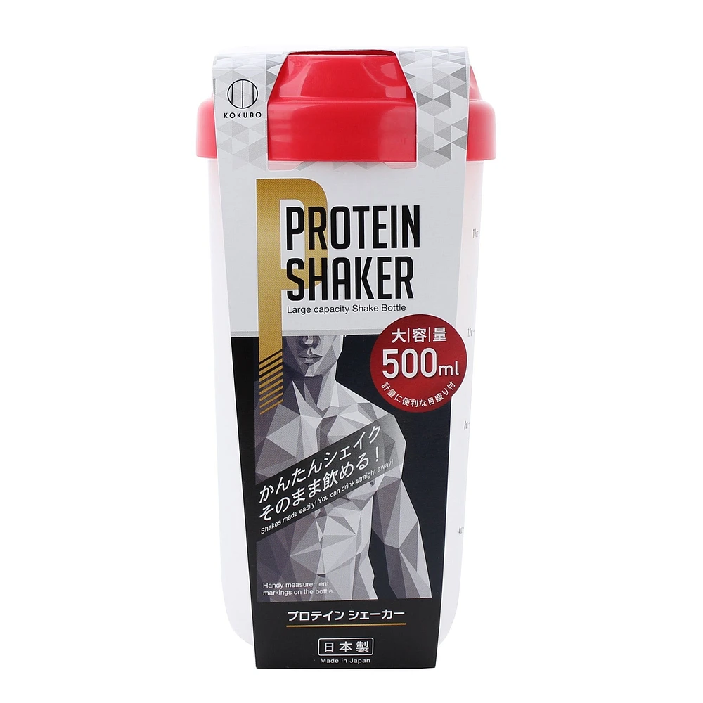 Kokubo Shaker Bottle For Protein Drink (Red) - Individual Package