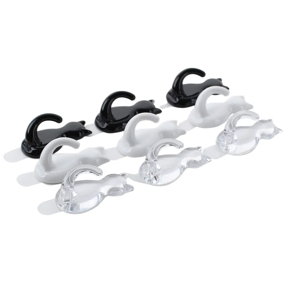 Kokubo Cat Shaped Hooks with Adhesive