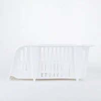 White Stackable Storage Basket