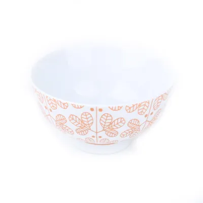 Mitsuba Tsunagi Porcelain Rice Bowl