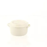 Plastic Lunch Box (Pot/White/M / 150mL)