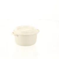 Plastic Lunch Box (Pot/White/M / 150mL)