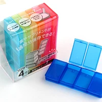 7 x 4-Section Pill Case Storage Box with Compartments