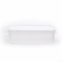 Microwavable Clear Plastic Food Container - 1.7L