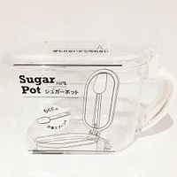 Container with Spoon (BL/WT (2pcs))