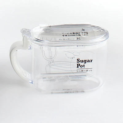 Container with Spoon (BL/WT (2pcs))