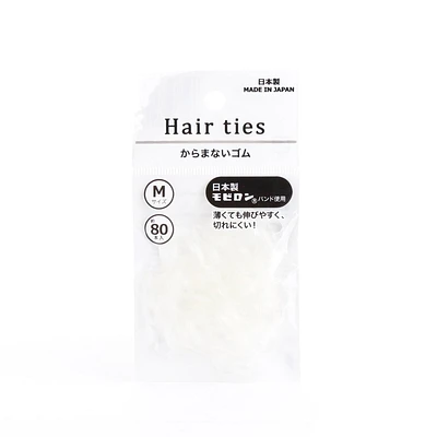 Tangle Free Clear Hair Ties (80pcs)