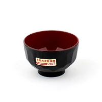 Black & Red Lacquer Miso Soup Bowl (d.11x7cm) - Individual Package