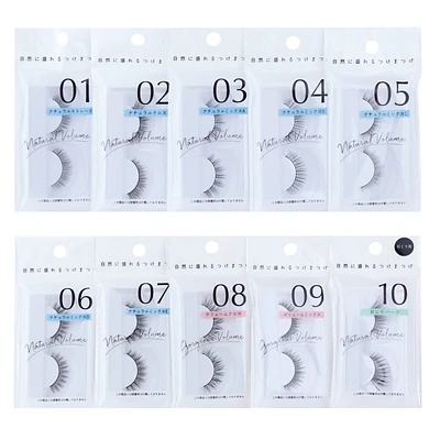 Natural Straight False Eyelashes (Black) - 01 Natural Straight