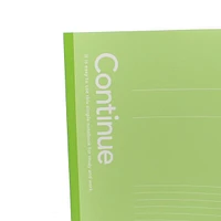 Continue Notebook Semi-B5 (Green, 7mm x 30Lines x 50Pages)