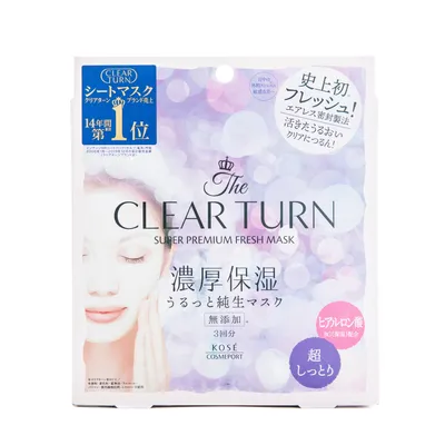 Kose Clear Turn Super Premium Fresh Sheet Masks (3 Sheets)