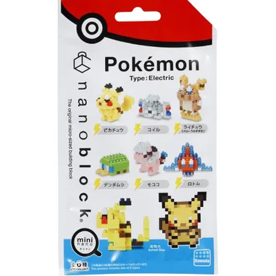 Kawada Pokemon Nanoblock Type Electric Set 1