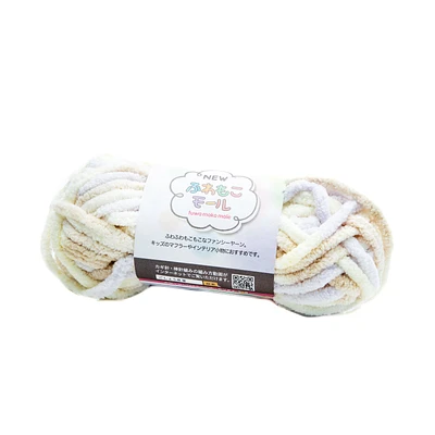 New Fuwa Moko Mole Knitting Yarn - No.11 Purple Cream