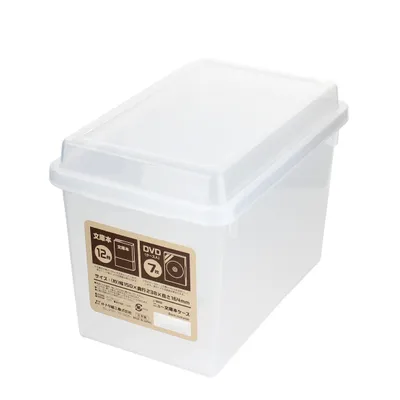 Clear Rectangular Storage Box with Lid - Case of 10