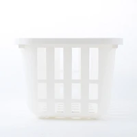 White Mesh Storage Bin Basket With Handles