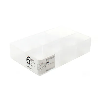 6-Section Clear Organizer with Compartments