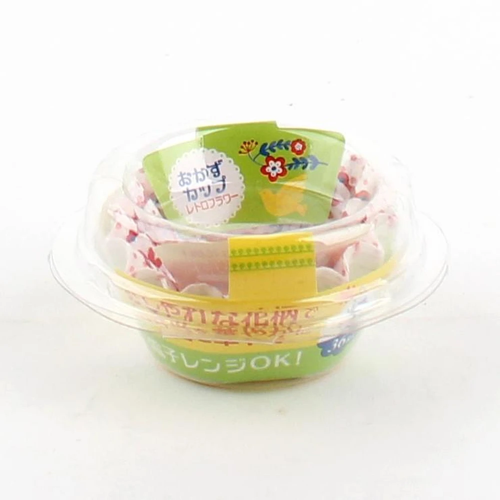 Disposable Paper Food Cups (PET/Flowers/Round/RD/GN/d.3x2cm (36pcs))