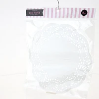 Lace Paper (White/Diameter 22cm (8pcs))