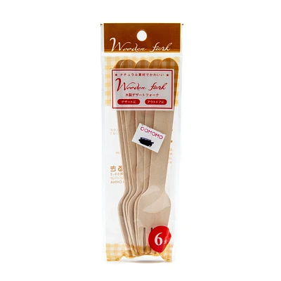 Maruki Wooden Fork (6pcs)