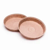 Tart Baking Pans (Brown/Diameter 15x2cm (2pcs))