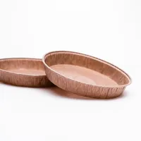 Tart Baking Pans (Brown/Diameter 15x2cm (2pcs))