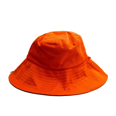 Reversible Bucket Hat with Strap - & Black