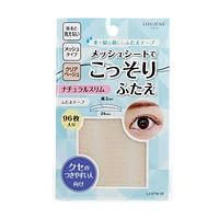 Double Eyelid Tapes (PE/Use With Water/Mesh Sheet/For Thin Eyelids/02 Slim/2.4x0.2cm (96pcs))